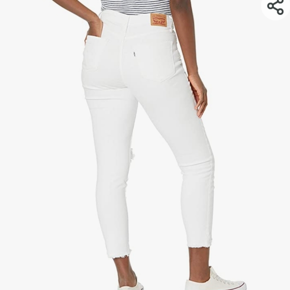 Levi's 721 High Rise Skinny, White Denim, Size 25 - Picture 2 of 7